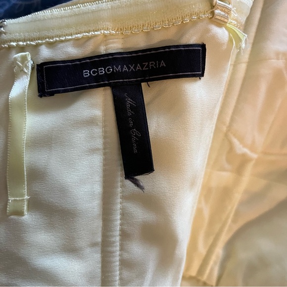 Floaty  💯 Silk Buttery Yellow BCBG "Alicia" Fairy Dress - Picture 11 of 12